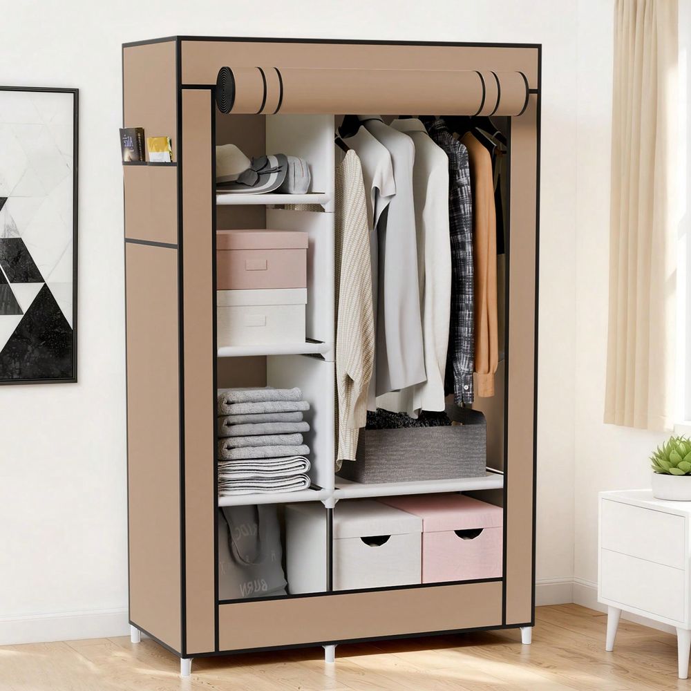 Closet Storage For Hanging Clo - đánh giá và giá Wardrobe Closet Portable Fabric Cover
