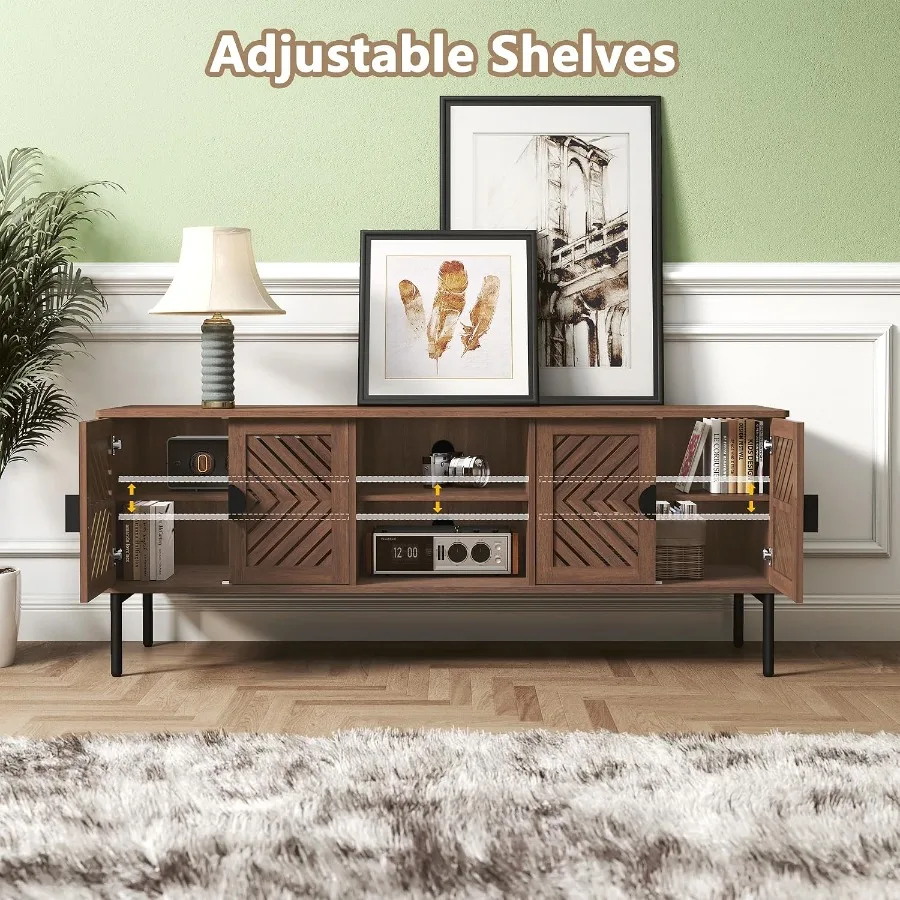 63 TV Stand for Living Room, E - đánh giá và giá Storage