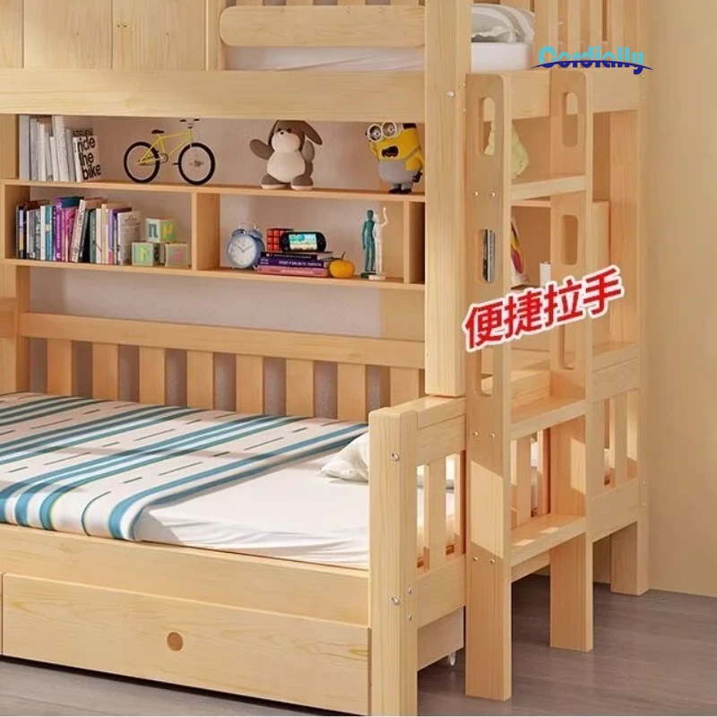 150x200cm King Size Kids Bed S - đánh giá và giá Bunk Bed With Stairs And Slide