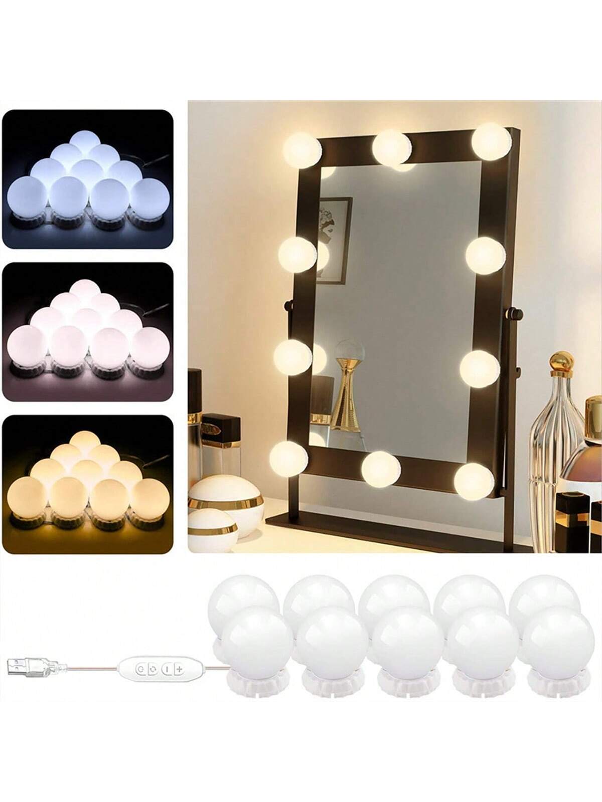 New Detachable Bulbs Professio - đánh giá và giá Dressing Table Vanity With Lighted Mirror