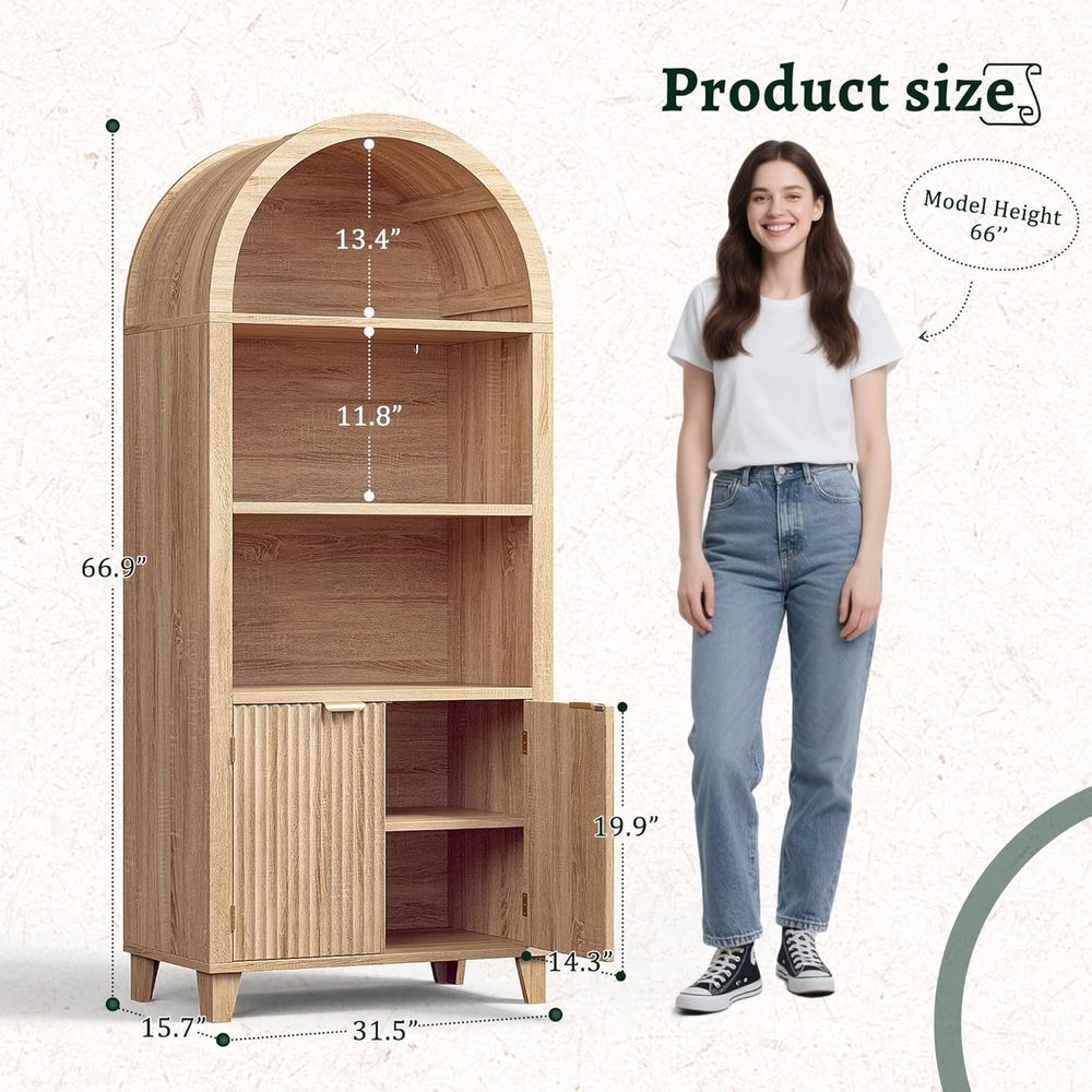 Arched Cabinet, 5-Tier Storage - đánh giá và giá Storage